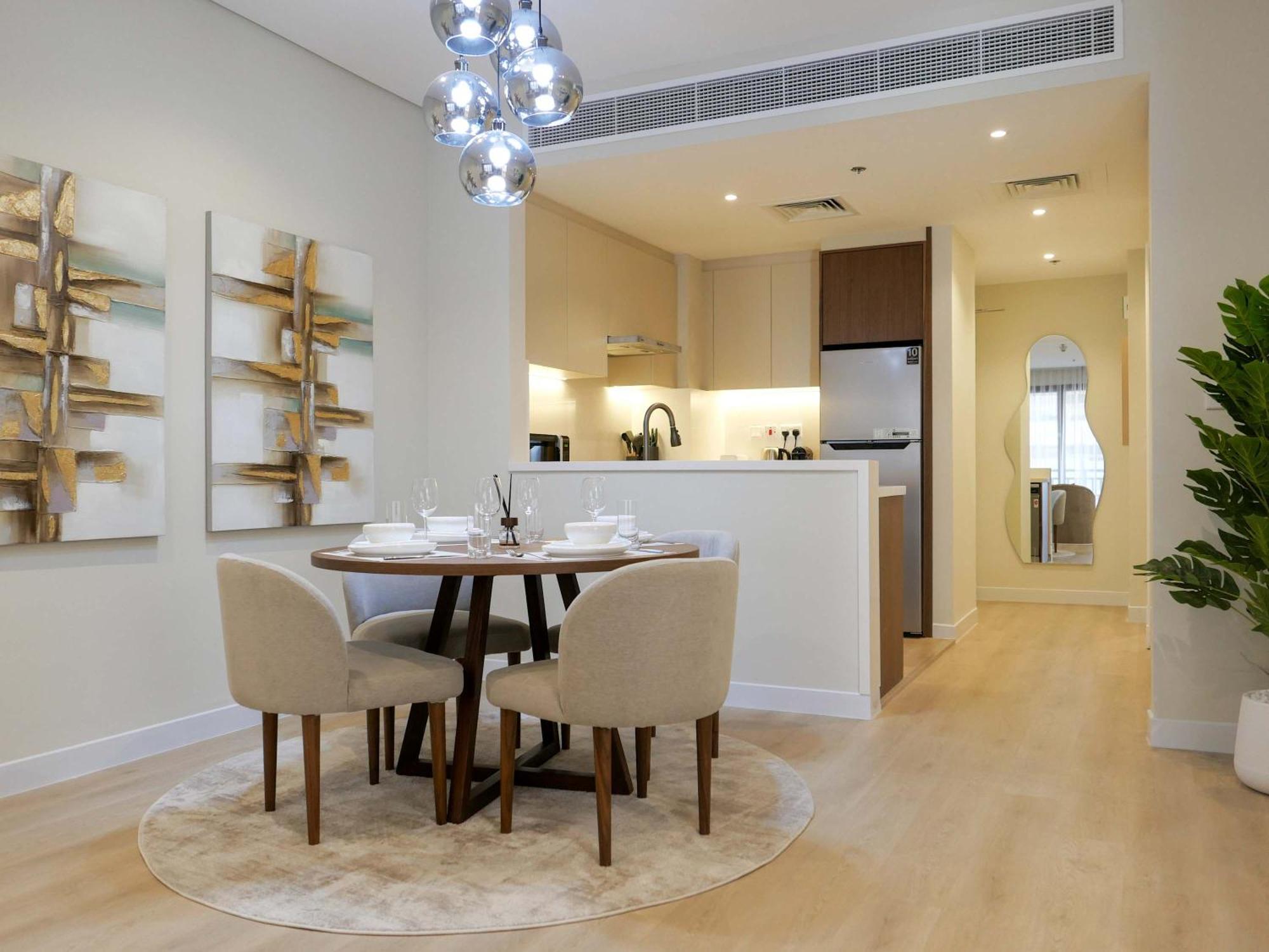Lovely 1 Bedroom Apartment At 5 Star Resort Dubai Exteriör bild