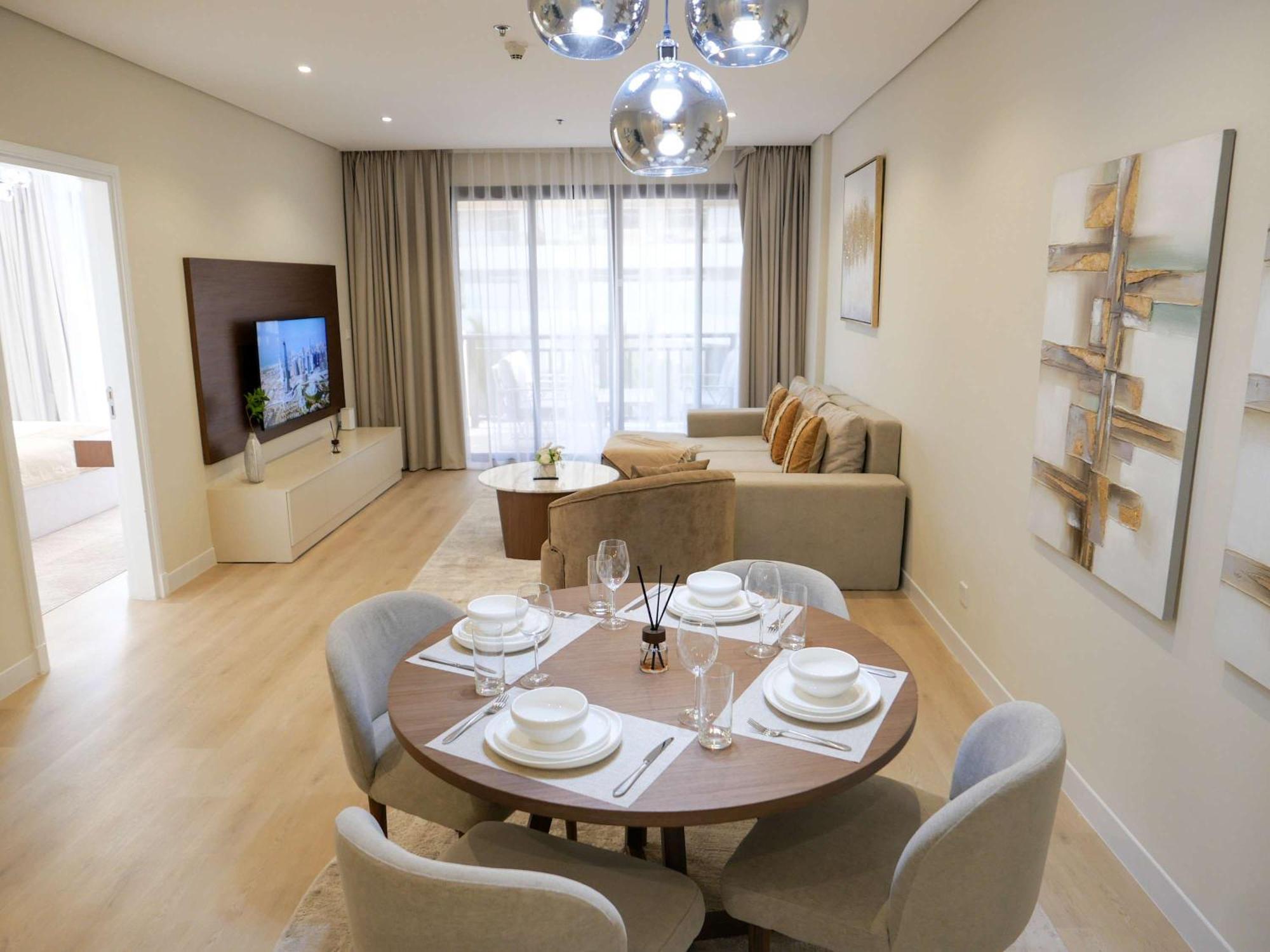 Lovely 1 Bedroom Apartment At 5 Star Resort Dubai Exteriör bild
